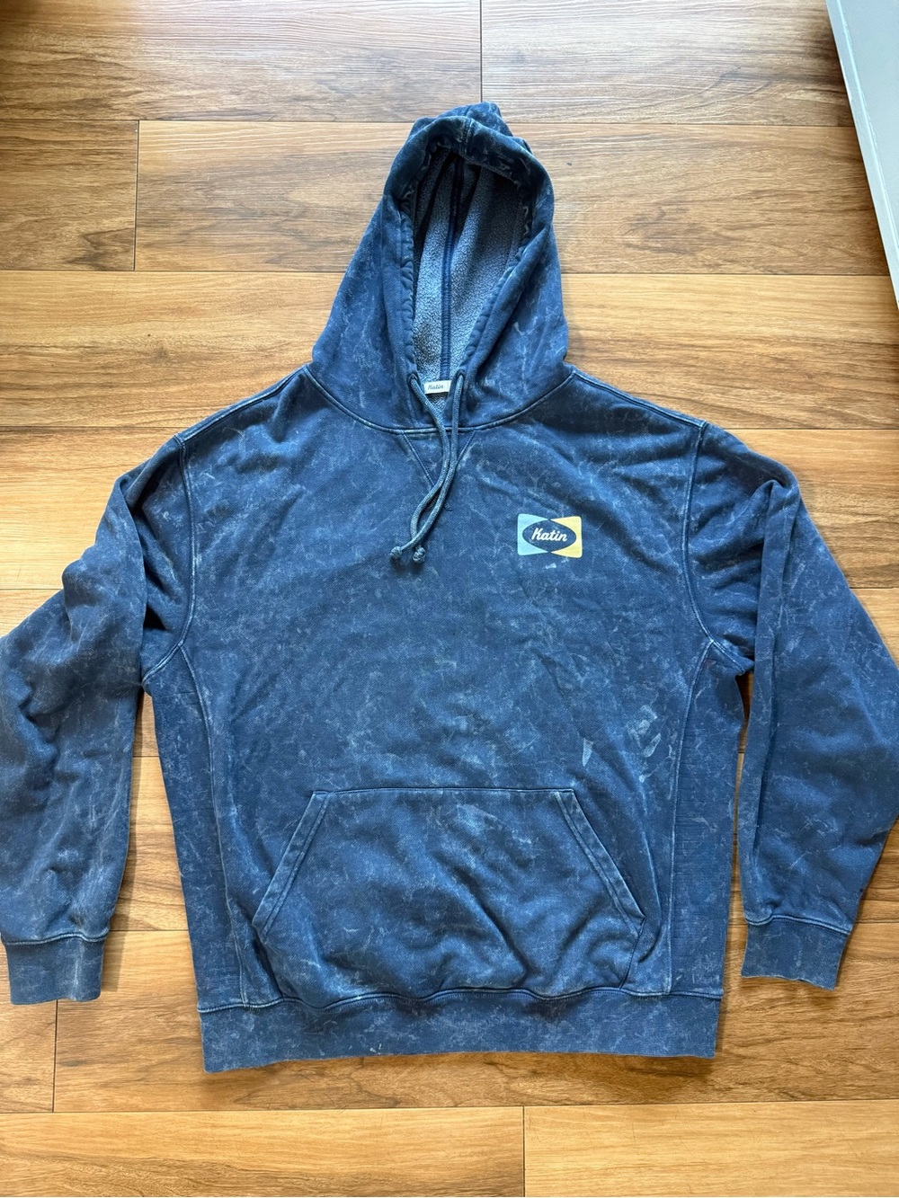 Katin Memories Hoodie Dusty Blue Vintage Wash Surf size Large